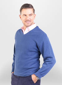 LONG SLEEVE V NECK SWEATER 