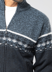 Norfolk Fleece-Lined Jacquard Zipper Norfolk Fleece-Lined Jacquard Zipper