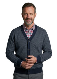 YALE Fleece Lined Button Cardigan 