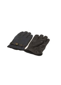 100% GENUINE LEATHER AND TWEED GLOVES 