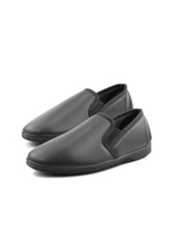 Faux Leather Look Slippers 