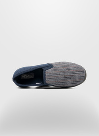 CLASSIC NAVY HERRINGBONE FULL SLIPPERS 