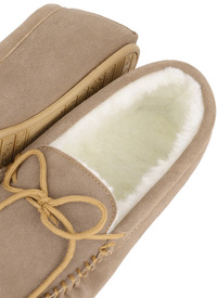 Wool Mix Thermal Lining Moccasin Slipper Wool Mix Thermal Lining Moccasin Slipper