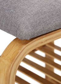 Premium Bamboo Shoe Rack With Cushion Bench