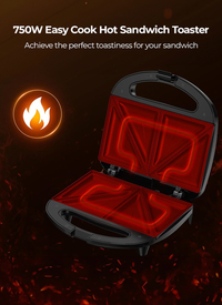 2-in-1 Omelette And Sandwich Toaster 