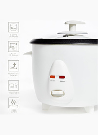 0.8L Rice Cooker, Perfect Portions Made Easy 0.8L Rice Cooker, Perfect Portions Made Easy