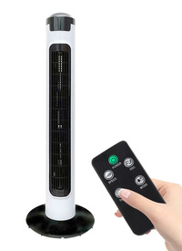 29' Slimline Tower Fan Digital Timer Oscillating With Remote Control