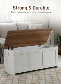 Rustic Storage Bench Blanket Box 100cm