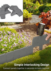 Brick Effect Garden Edging Fence 