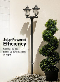 3-in-1 Solar Double Security Garden Light 3-in-1 Solar Double Security Garden Light