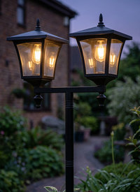 Solar Security Light With Planter Base Solar Security Light With Planter Base