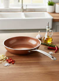 Copper Frying Pan with Non-Stick Ceramic Coat