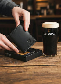 Guinness Real Leather Wallet Gift Set