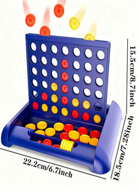 Four in a Row Family Board Game, Foldable & Portable