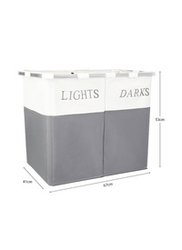 FOLDING 'LIGHTS & DARKS' LAUNDRY SORTER 