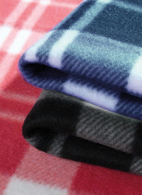 Polar Checkered Fleece Throw 