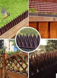 SECURITY SPIKES BROWN SET OF 10