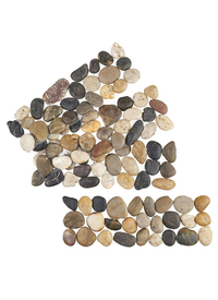 PLAIN PEBBLE BORDER (SET OF 4)