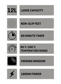 Daewoo 12L Rotisserie Air Fry Oven