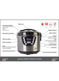 JAMES MARTIN 4ltr MULTI COOKER