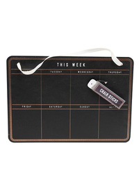 Weekly Hanging Chalkboard Planner With 8 Sections