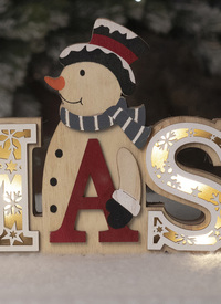 Battery Powered Wooden XMAS Display Battery Powered Wooden XMAS Display