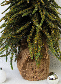 Decorative Gold Finish Mini Christmas Tree in