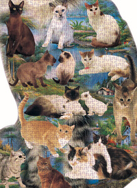 Cat Shape Jigsaw Puzzle 1000pcs