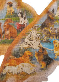 Dog Shape Jigsaw Puzzle