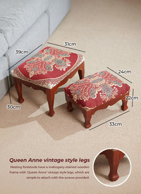 Traditional His & Hers Footstools