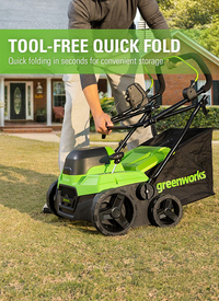 Greenworks 40V 38cm Cordless Brushless Dethat