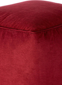 Faux Suede Cube Pouffe 