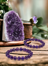 Gem Stone Amethyst Relaxation Bracelet