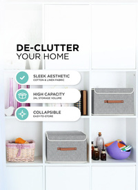 5PC Collapsible Storage Box with Lid