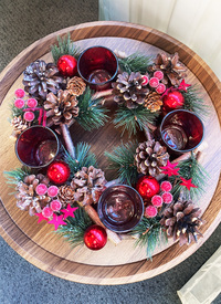LED Wreath Candle Holders 