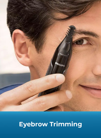 Philips Series 3000 Wet & Dry Nose, Ear & Eyebrow Trimmer Black Philips Series 3000 Wet & Dry Nose, Ear & Eyebrow Trimmer Black