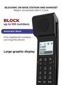 Alcatel ePure Premium Cordless Phone with Answer Machine Black