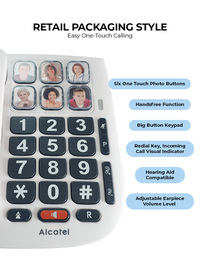 Alcatel TMax 10 Big Button Corded Phone Alcatel TMax 10 Big Button Corded Phone