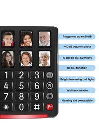 Amplicomms Big Button 40 Plus Corded Phone Amplicomms Big Button 40 Plus Corded Phone