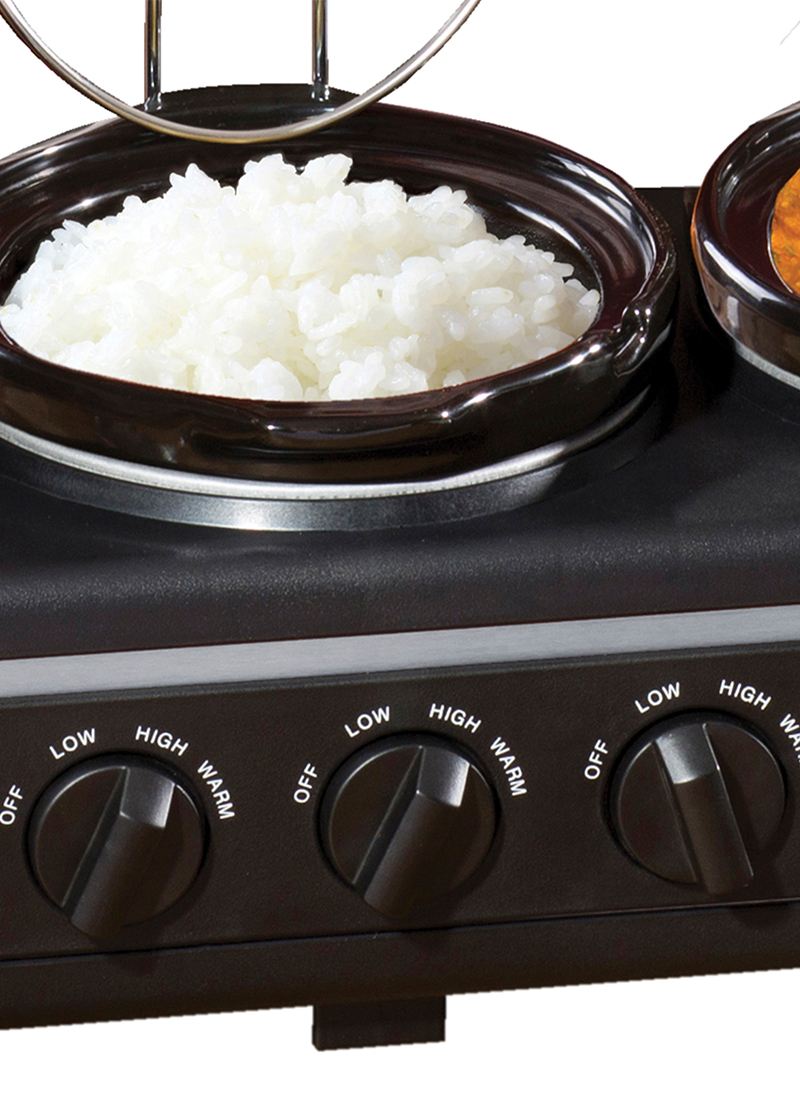 Daewoo Triple Slow Cooker Food Warmer