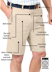 Premium Travel Chino Shorts 