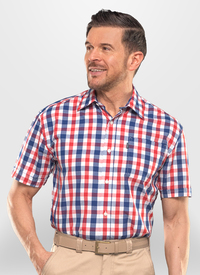 Holkham Short Sleeve Checked Shirt 