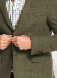 Tweed  Wool Check Blazer 