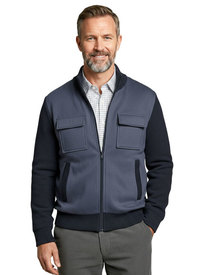 Zipped Chenille Cardigan 