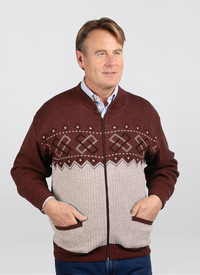 Marl Knit Zip Front Cardigan 