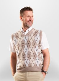 ARGYLE PATTERN SLEEVELESS TOP 