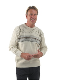 STRATFORD VINTAGE JACQUARD CREW SWEATER 