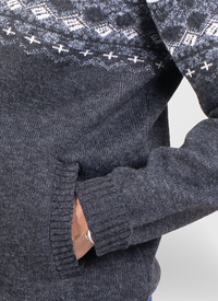 Norfolk Fleece Lined Jacquard Zipper 