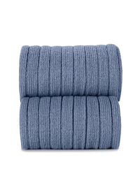 Calf Length Blue Socks 