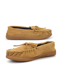 SUEDE MOCCASIN SLIPPER 